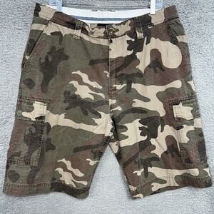 VTG Foot Locker‎ Shorts Men's 36 x 11.5 Camo Cargo Grunge Skater Baggy Heavy